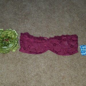 FREE PEOPLE SIZE S red berry bra